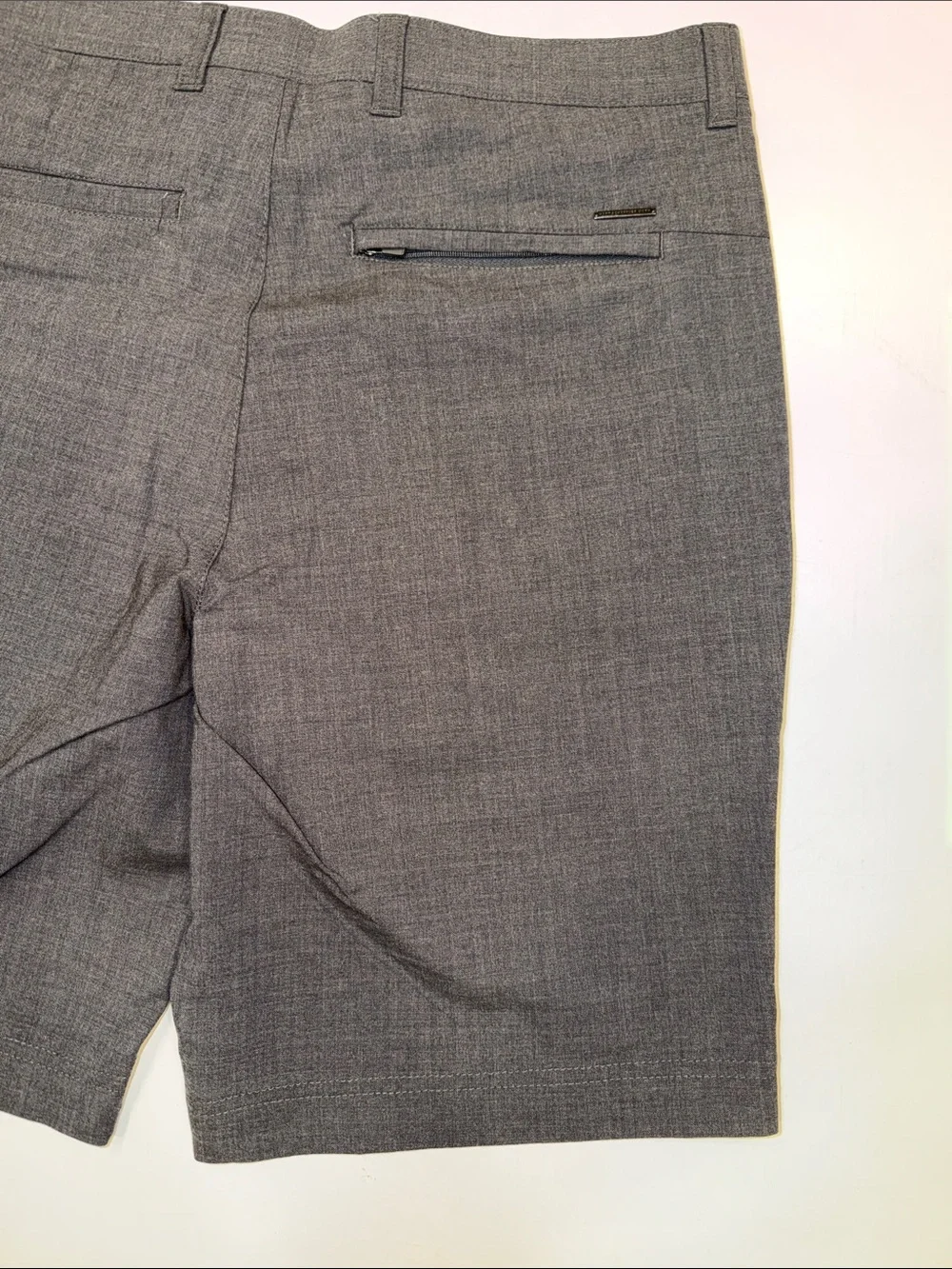 Hart Schaffner Marx Men's Charcoal Flat-Front Shorts